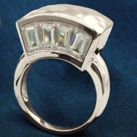 Silpada Jewelry - Silpada Stunning & EXTREMELY RARE Vintage Sterling Silver CZ Tiara Ring
